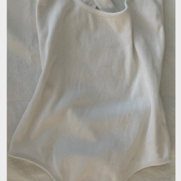 Free People Intimately, White Ribbed Fabric Bodysuit, Size: XS, NWOT/NEW - Picture 9 of 14